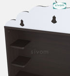 Sivom SIVOM Prime Small Home Temple/Pooja Unit/Home Mandir/ Engineered Wood Home Templefor Modern Homes | Elegant Design & Premium Finish