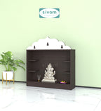 Sivom SIVOM Prime Small Home Temple/Pooja Unit/Home Mandir/ Engineered Wood Home Templefor Modern Homes | Elegant Design & Premium Finish