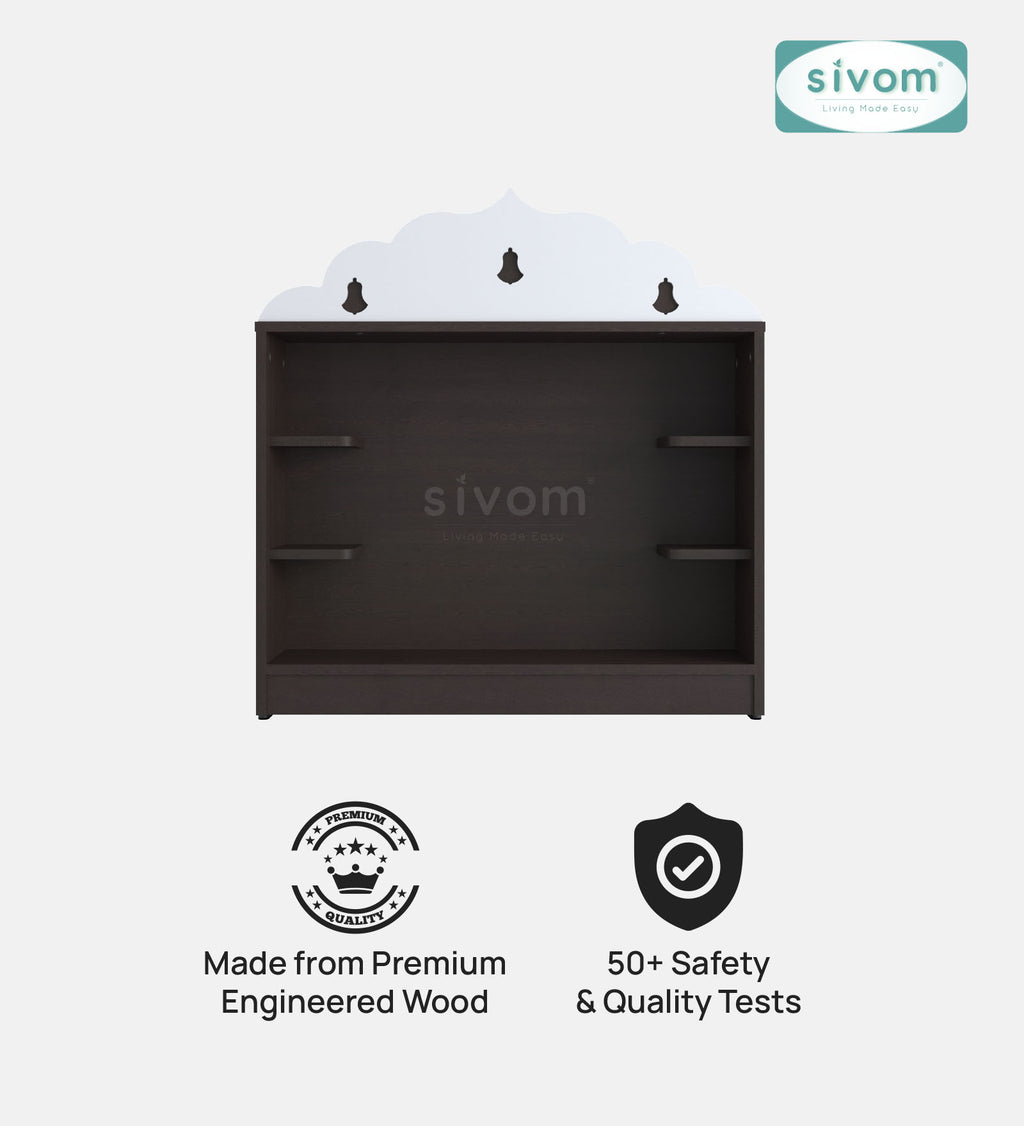Sivom SIVOM Prime Small Home Temple/Pooja Unit/Home Mandir/ Engineered Wood Home Templefor Modern Homes | Elegant Design & Premium Finish