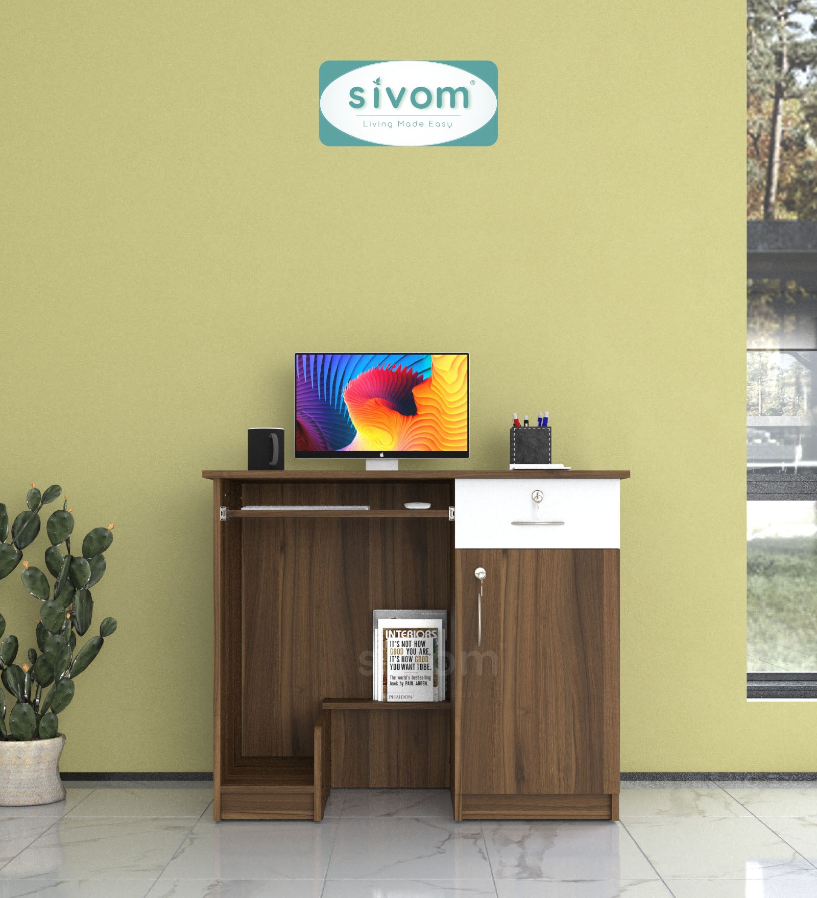 Sivom furniture SIVOM Atom Study/Home Office Engineered Wood Computer Desk for Modern Homes | Elegant Design & Premium Finish (Copy)