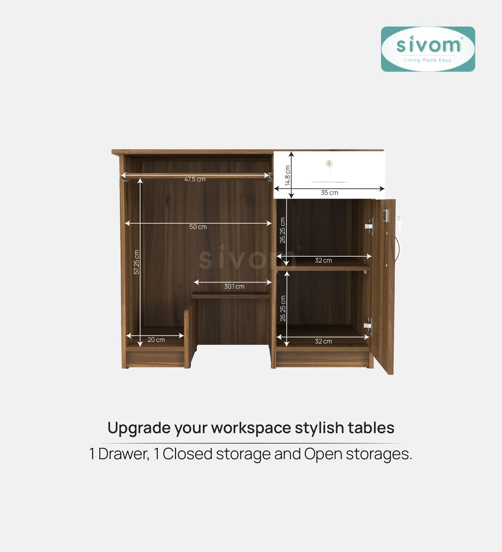 Sivom furniture SIVOM Atom Study/Home Office Engineered Wood Computer Desk for Modern Homes | Elegant Design & Premium Finish (Copy)