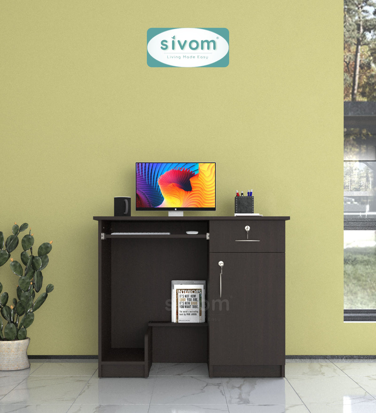 Sivom furniture SIVOM Atom Study/Home Office Engineered Wood Computer Desk for Modern Homes | Elegant Design & Premium Finish (Copy)