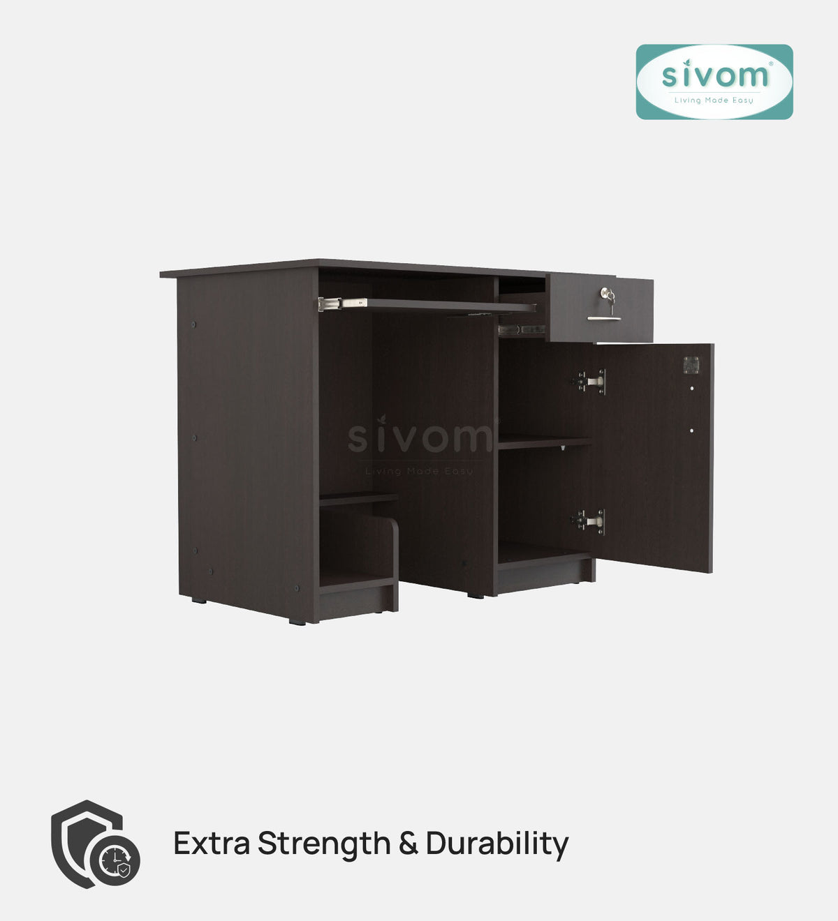 Sivom furniture SIVOM Atom Study/Home Office Engineered Wood Computer Desk for Modern Homes | Elegant Design & Premium Finish (Copy)