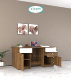 SIVOM Aurora Engineered Wood Executive Desk | Elegant Design & Premium Finish