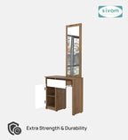Sivom SIVOM Austin Dressing Table with Stool Engineered Wood Dressing Table for Modern Homes | Elegant Design & Premium Finish
