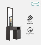 Sivom SIVOM Austin Dressing Table with Stool Engineered Wood Dressing Table for Modern Homes | Elegant Design & Premium Finish