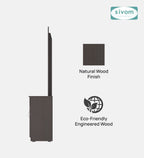 Sivom SIVOM Austin Dressing Table with Stool Engineered Wood Dressing Table for Modern Homes | Elegant Design & Premium Finish