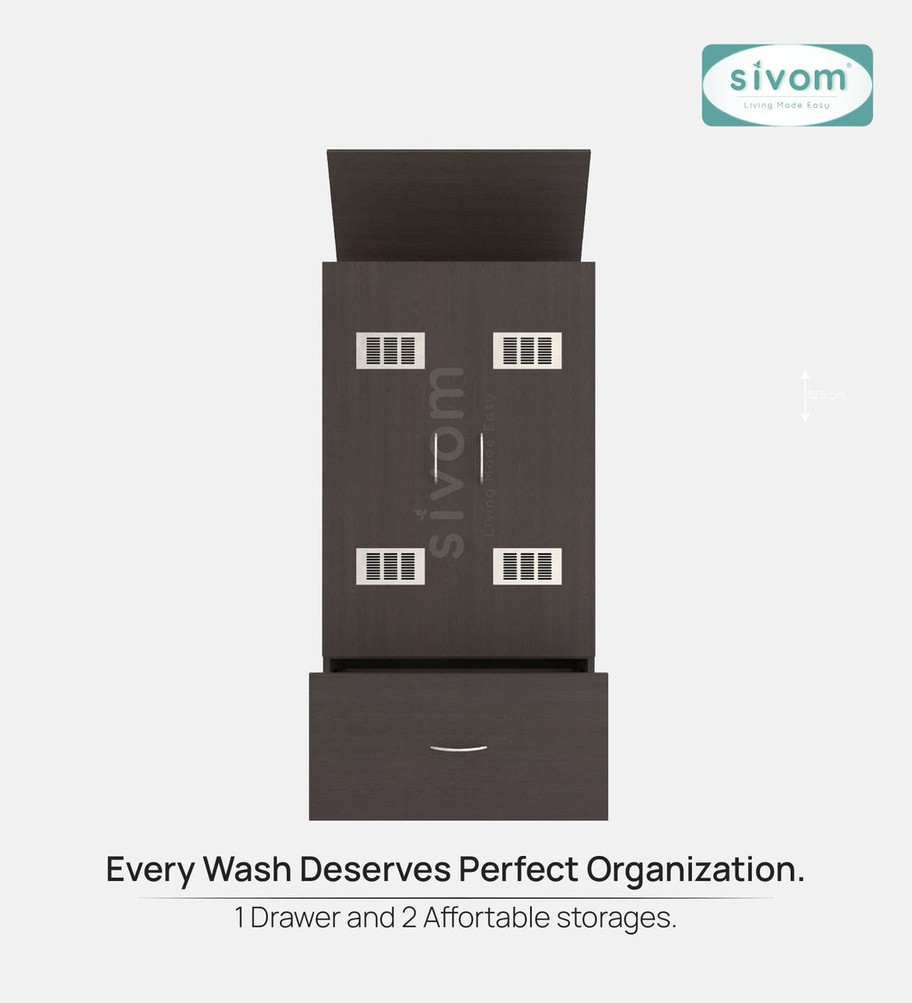 SIVOM Badger Laundry Engineered Wood Unit for Modern Homes | Elegant Design & Premium Finish