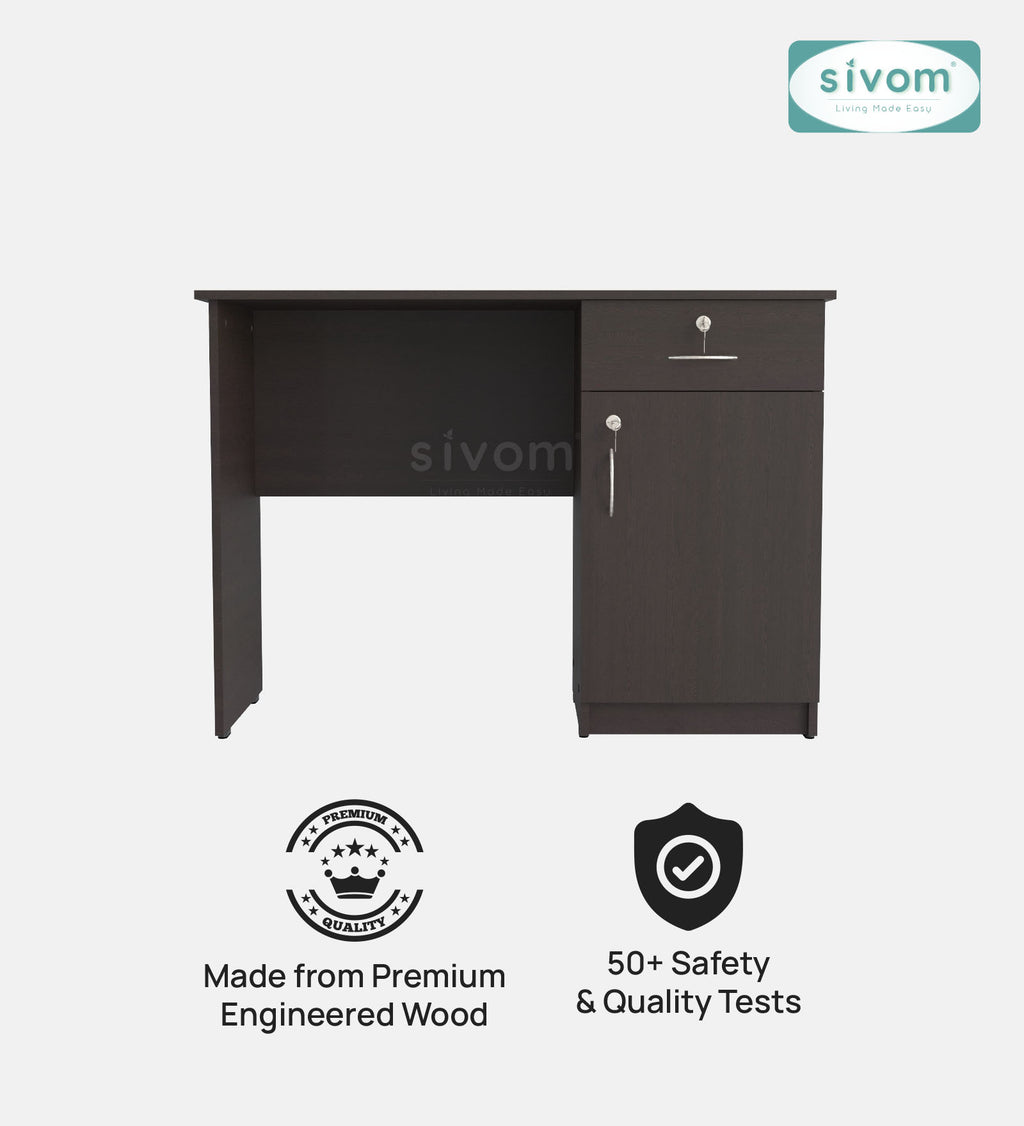Sivom SIVOM Bella Multipurpose Study/Home/Office Table Engineered Wood Study Table for Modern Homes | Elegant Design & Premium Finish