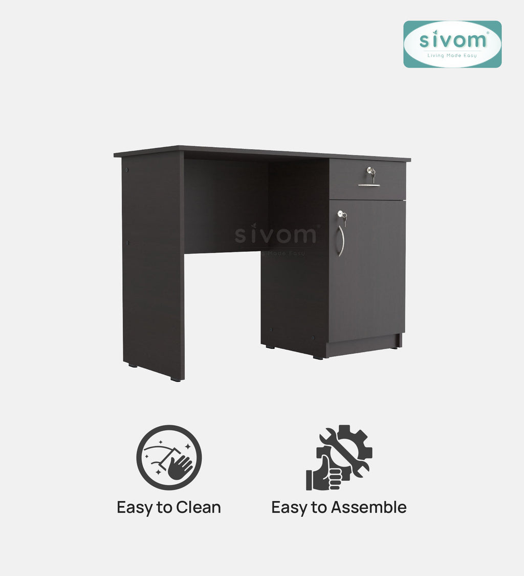 Sivom SIVOM Bella Multipurpose Study/Home/Office Table Engineered Wood Study Table for Modern Homes | Elegant Design & Premium Finish