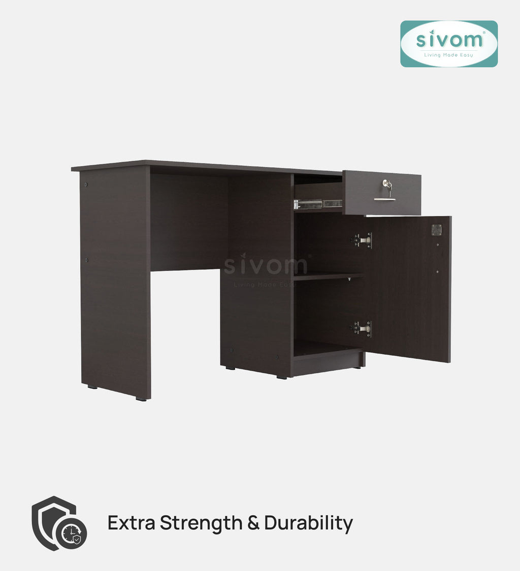 Sivom SIVOM Bella Multipurpose Study/Home/Office Table Engineered Wood Study Table for Modern Homes | Elegant Design & Premium Finish