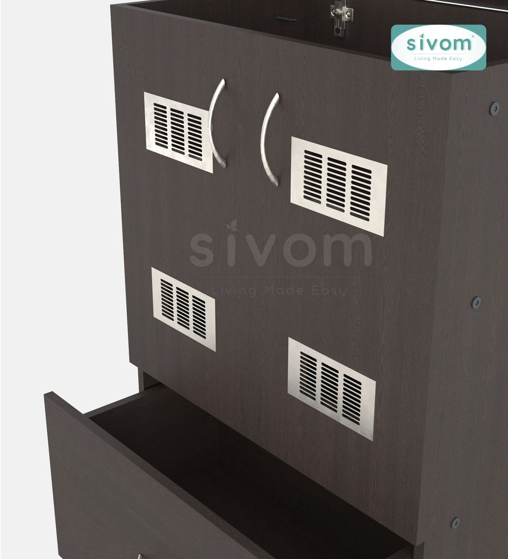 SIVOM Bloom Laundry Engineered Wood Unit for Modern Homes | Elegant Design & Premium Finish