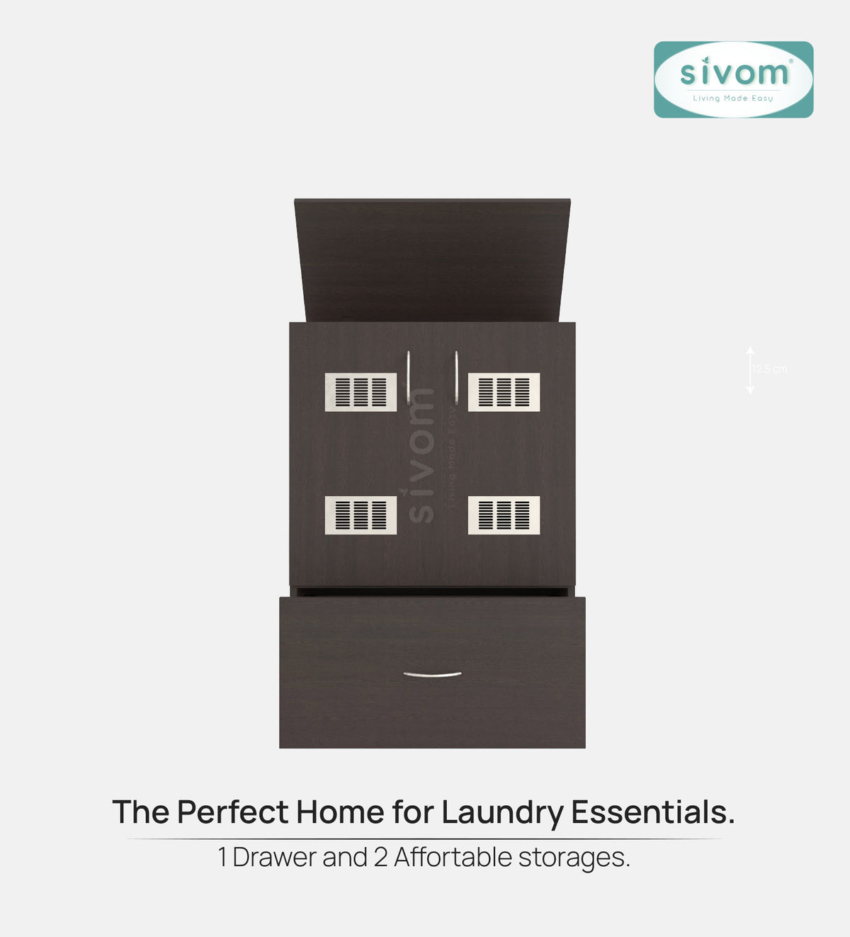 SIVOM Bloom Laundry Engineered Wood Unit for Modern Homes | Elegant Design & Premium Finish