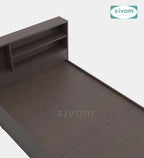 Sivom SIVOM Bolton Single Bed with Storage Engineered Wood Single Box Bed for Modern Homes | Elegant Design & Premium Finish