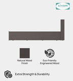 Sivom SIVOM Bolton Single Bed with Storage Engineered Wood Single Box Bed for Modern Homes | Elegant Design & Premium Finish