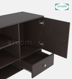 SIVOM Brio Multipurpose TV Unit fits upto 43 inch with Storage Engineered Wood TV Entertainment Unit for Modern Homes | Elegant Design & Premium Finish