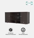 SIVOM Brio Multipurpose TV Unit fits upto 43 inch with Storage Engineered Wood TV Entertainment Unit for Modern Homes | Elegant Design & Premium Finish