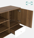 SIVOM Brio Multipurpose TV Unit fits upto 43 inch with Storage Engineered Wood TV Entertainment Unit for Modern Homes | Elegant Design & Premium Finish