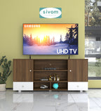 SIVOM Brio Multipurpose TV Unit fits upto 43 inch with Storage Engineered Wood TV Entertainment Unit for Modern Homes | Elegant Design & Premium Finish