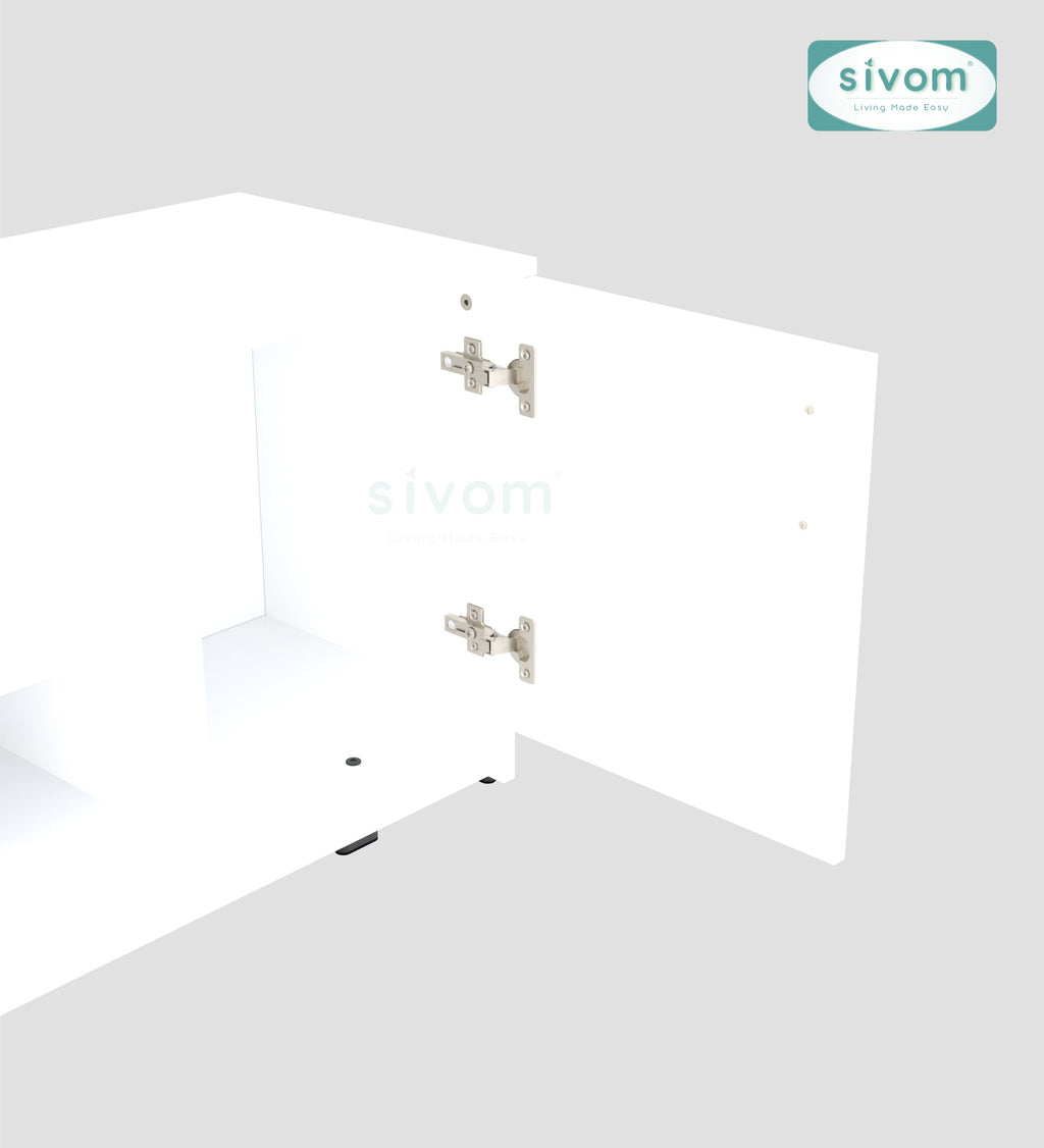 Sivom SIVOM Bristo Digital Printed Multipurpose TV Unit fits upto 55 inch with Storage Engineered Wood TV Entertainment Unit for Modern Homes | Elegant Design & Premium Finish