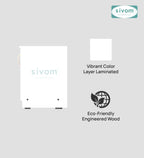 Sivom SIVOM Bristo Digital Printed Multipurpose TV Unit fits upto 55 inch with Storage Engineered Wood TV Entertainment Unit for Modern Homes | Elegant Design & Premium Finish