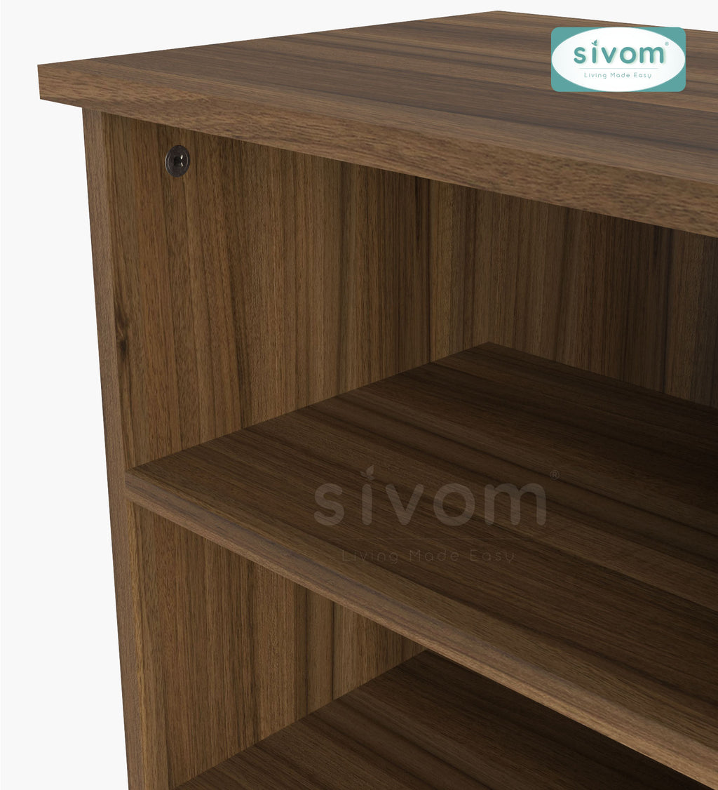 Sivom SIVOM Britto Multipurpose Side Table Engineered Wood Bedside Table for Modern Homes | Elegant Design & Premium Finish