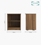 Sivom SIVOM Britto Multipurpose Side Table Engineered Wood Bedside Table for Modern Homes | Elegant Design & Premium Finish
