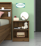 Sivom SIVOM Britto Multipurpose Side Table Engineered Wood Bedside Table for Modern Homes | Elegant Design & Premium Finish
