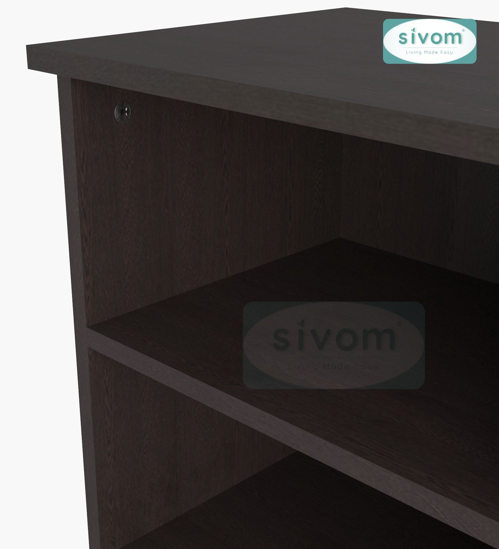 Sivom SIVOM Britto Multipurpose Side Table Engineered Wood Bedside Table for Modern Homes | Elegant Design & Premium Finish