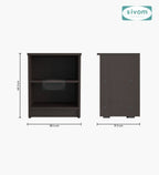 Sivom SIVOM Britto Multipurpose Side Table Engineered Wood Bedside Table for Modern Homes | Elegant Design & Premium Finish