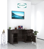 SIVOM Brook Engineered Wood Executive Desk | Elegant Design & Premium Finish