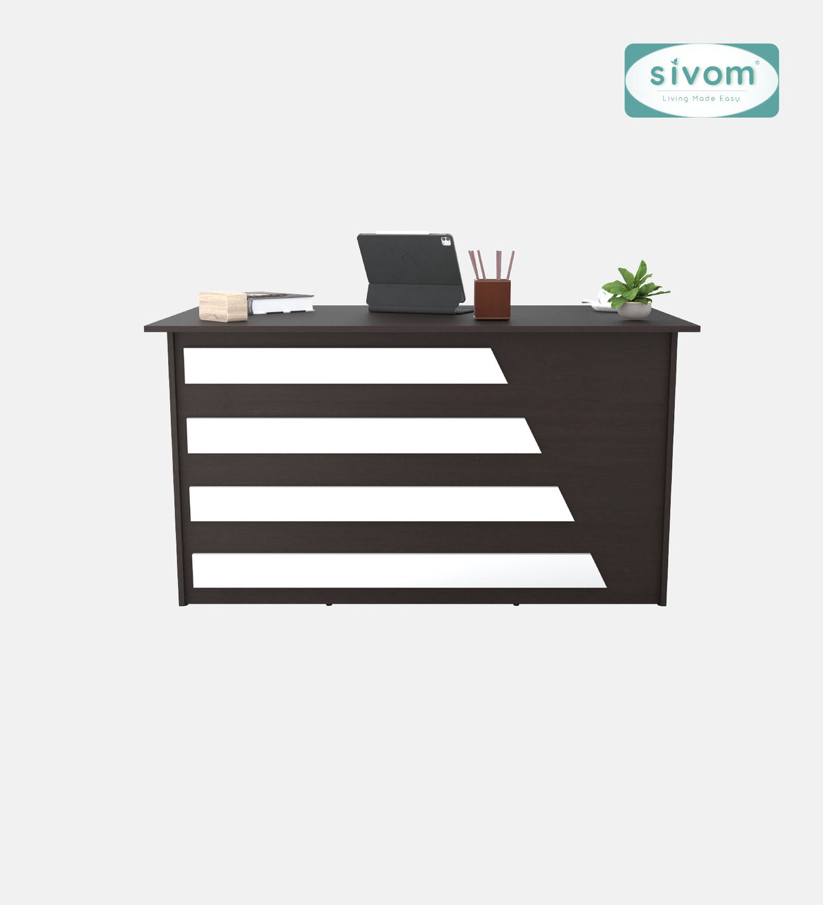 SIVOM Brook Engineered Wood Executive Desk | Elegant Design & Premium Finish