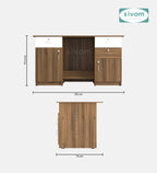 SIVOM Brook Engineered Wood Executive Desk | Elegant Design & Premium Finish