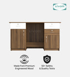 SIVOM Brook Engineered Wood Executive Desk | Elegant Design & Premium Finish