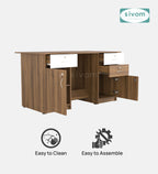 SIVOM Brook Engineered Wood Executive Desk | Elegant Design & Premium Finish