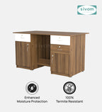 SIVOM Brook Engineered Wood Executive Desk | Elegant Design & Premium Finish