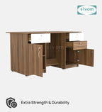 SIVOM Brook Engineered Wood Executive Desk | Elegant Design & Premium Finish