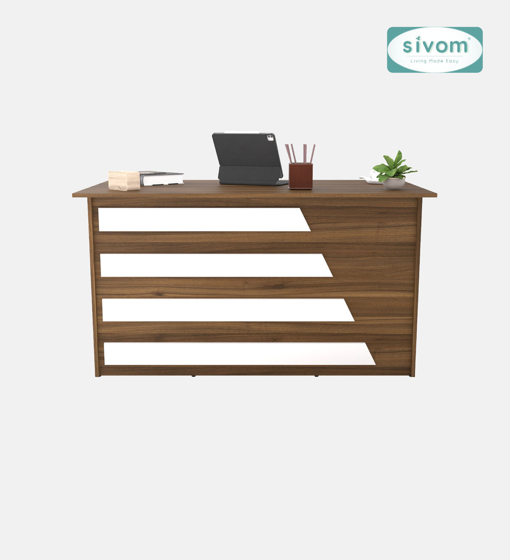 SIVOM Brook Engineered Wood Executive Desk | Elegant Design & Premium Finish