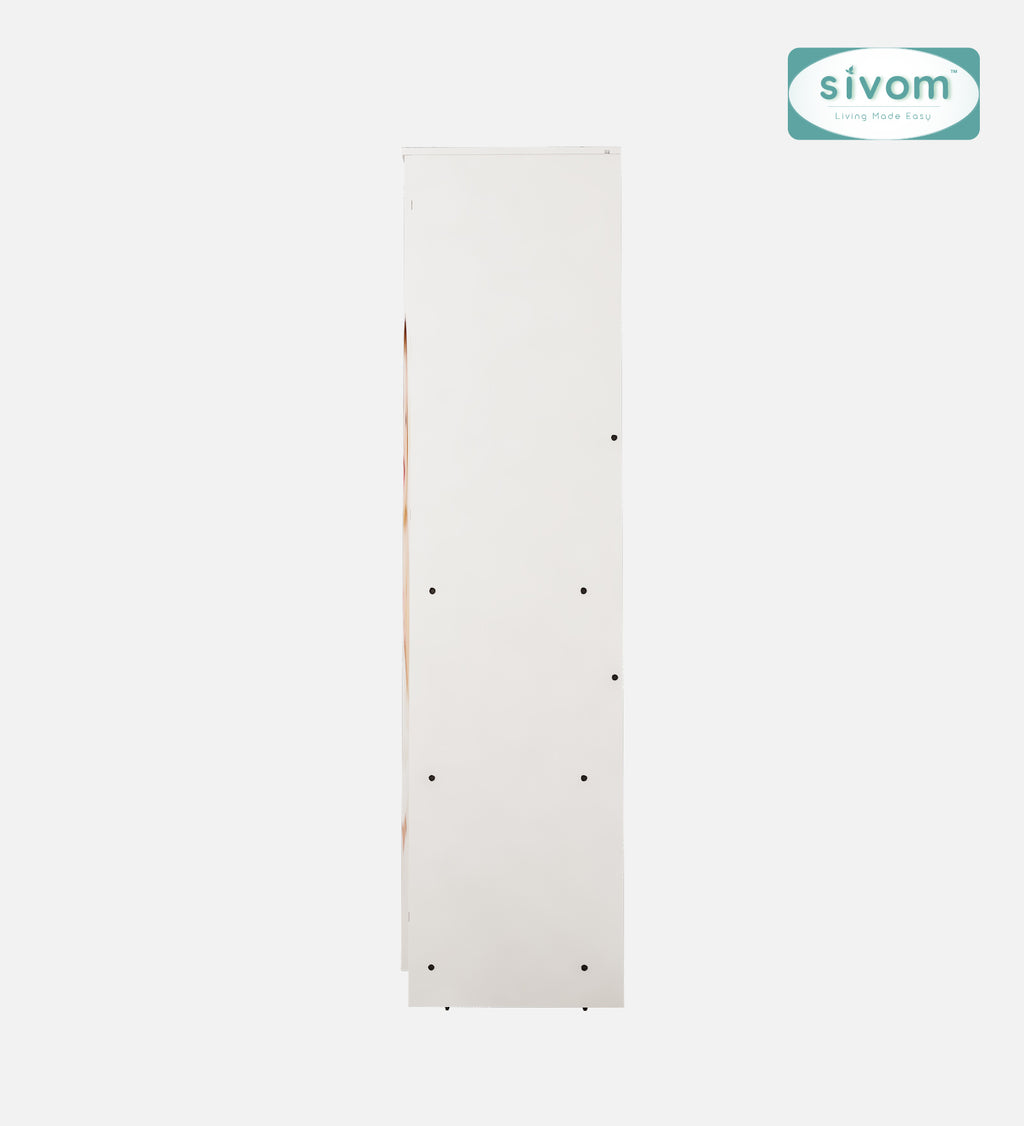 Sivom SIVOM Bubbly Digital Printed Multipurpose 2 Door Wardrobe / Spacious Shelves with Hanging Rail Engineered Wood 2 Door Wardrobe for Modern Homes | Elegant Design & Premium Finish