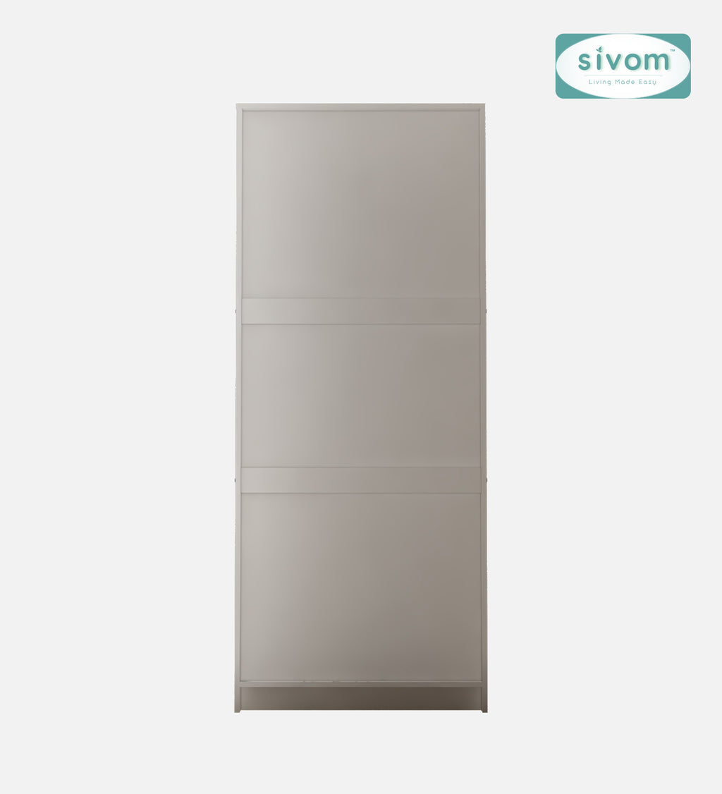 Sivom SIVOM Bubbly Digital Printed Multipurpose 2 Door Wardrobe / Spacious Shelves with Hanging Rail Engineered Wood 2 Door Wardrobe for Modern Homes | Elegant Design & Premium Finish