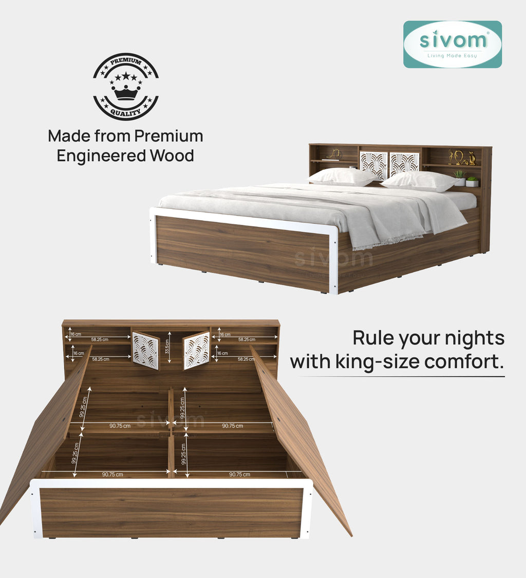 Sivom furniture Bucky King Bedroom Combo
