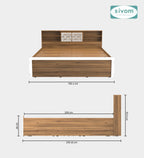 Sivom furniture Bucky King Bedroom Combo