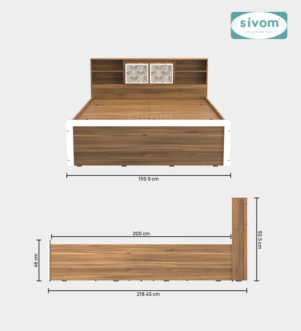 Sivom furniture Bucky Queen Bedroom Combo
