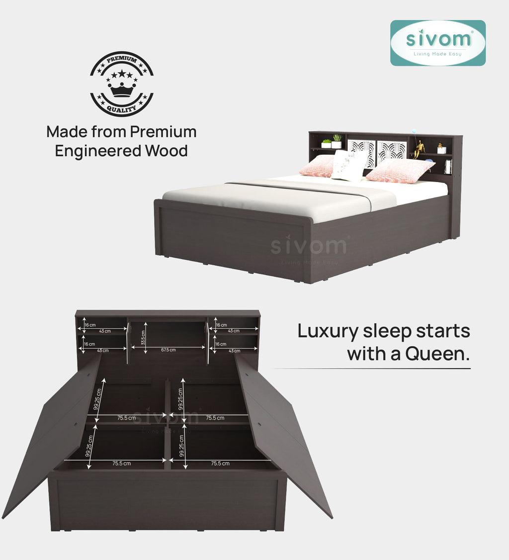 Sivom furniture Bucky Queen Bedroom Combo