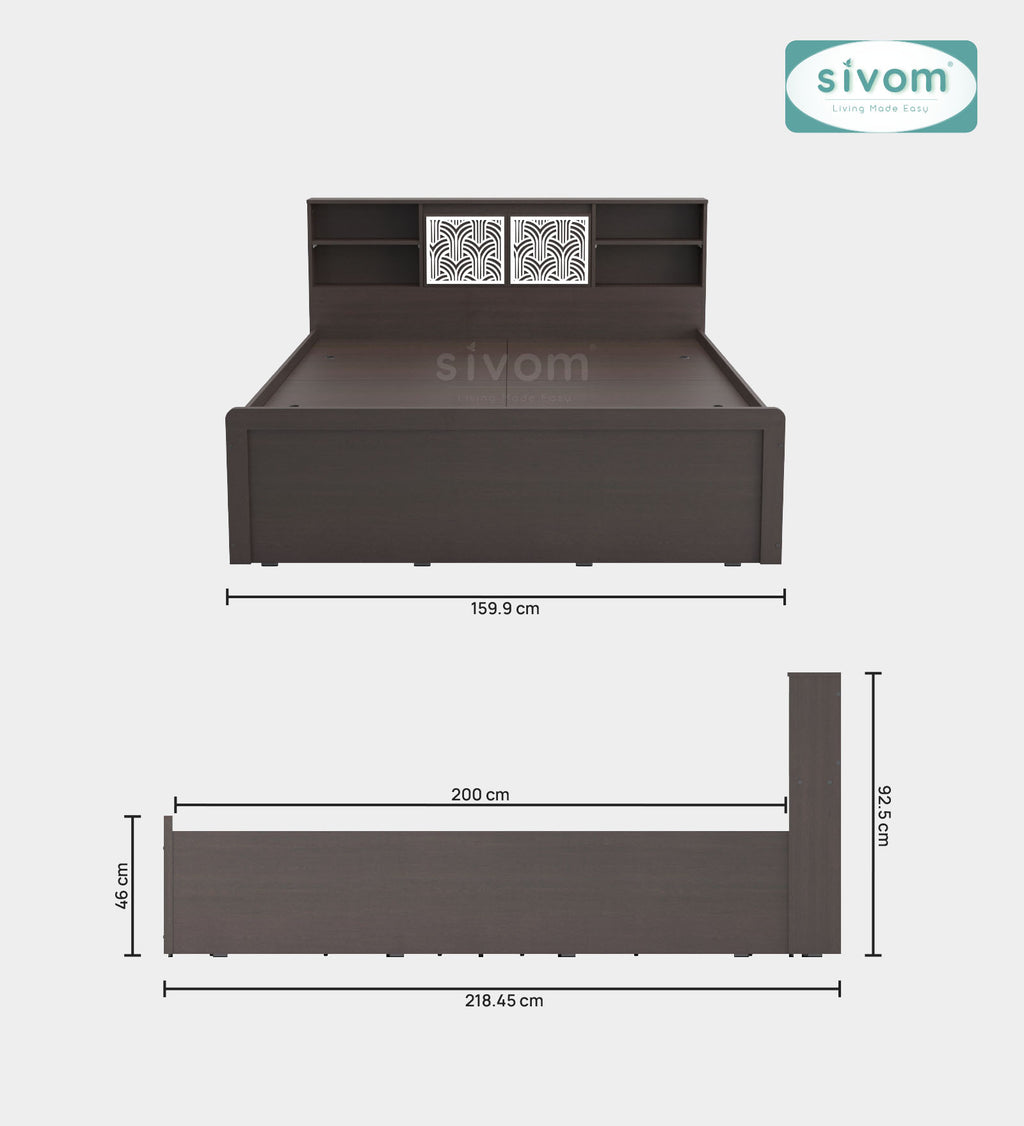 Sivom furniture Bucky Queen Bedroom Combo