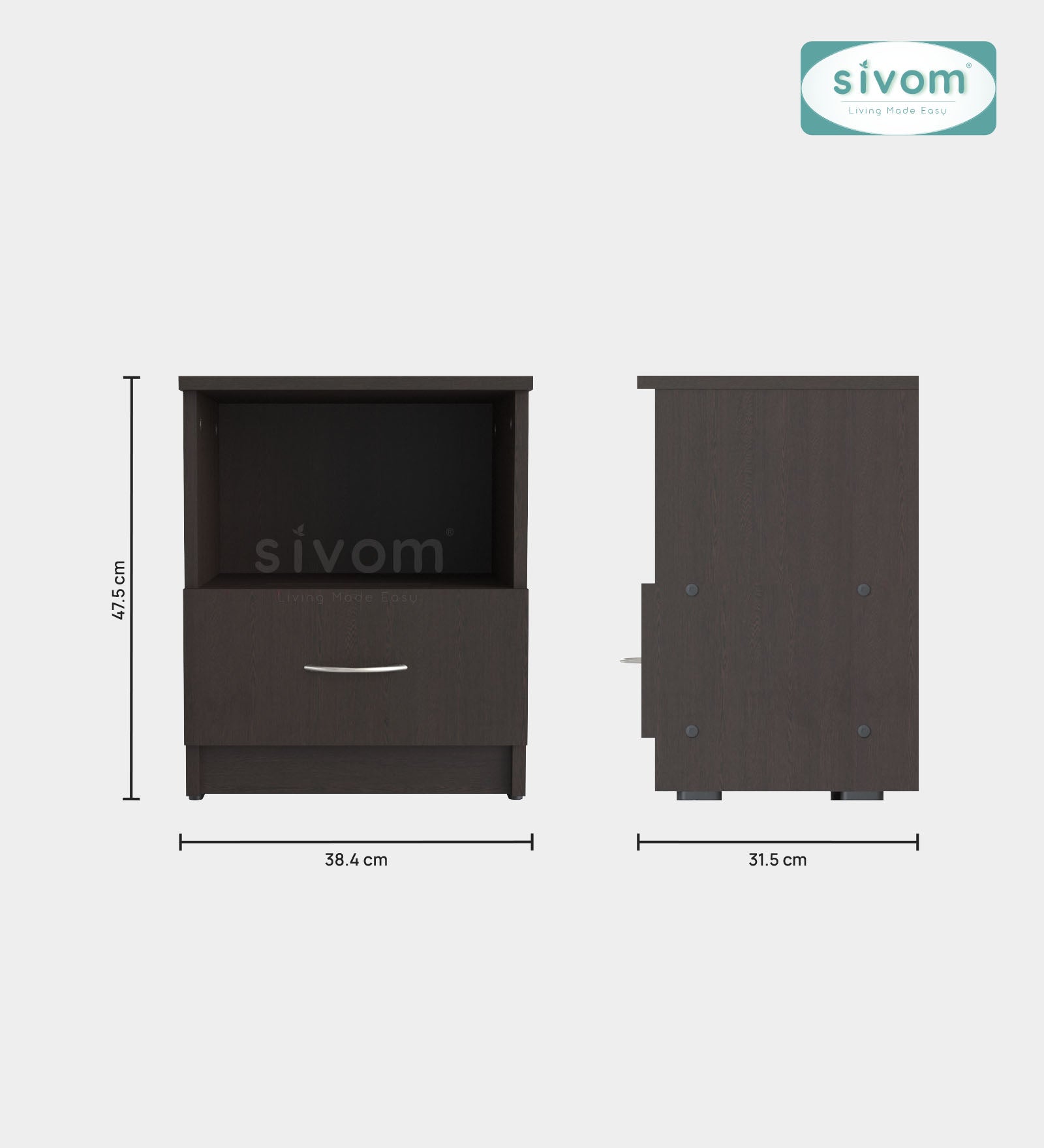 Sivom furniture Bucky King Bedroom Combo