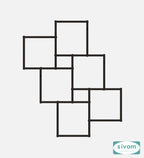 Sivom SIVOM CUBE Multipurpose Modular Wall Racks/Shelves/Organiser/Décor Particle Board Wall Shelf (Number of Shelves - 8, ) for Modern Homes | Elegant Design & Premium Finish