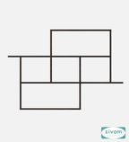 Sivom SIVOM CEDRIC Multipurpose Modular Wall Racks/Shelves/Organiser/Décor Particle Board Wall Shelf (Number of Shelves - 6, ) for Modern Homes | Elegant Design & Premium Finish