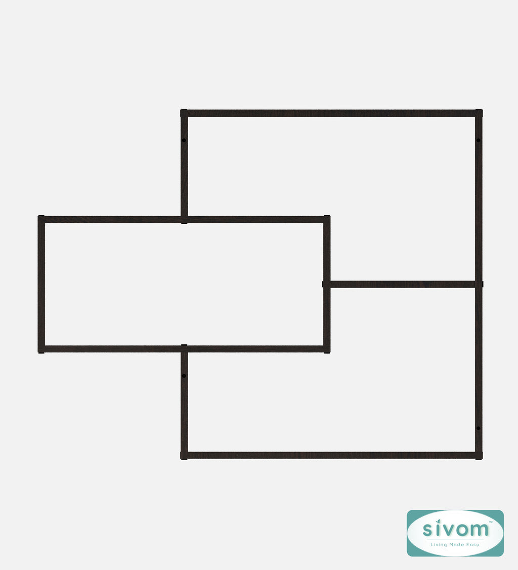 Sivom SIVOM CRIP Multipurpose Modular Wall Racks/Shelves/Organiser/Décor Particle Board Wall Shelf (Number of Shelves - 5, ) for Modern Homes | Elegant Design & Premium Finish