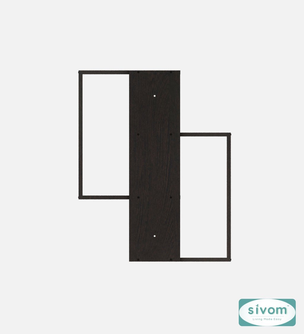 Sivom SIVOM ALEN Multipurpose Modular Wall Racks/Shelves/Organiser/Décor Particle Board Wall Shelf (Number of Shelves - 4, ) for Modern Homes | Elegant Design & Premium Finish